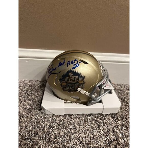 Autograph Other - Harold Carmichael signed "HOF 20" autographed NFL Hall Of Fame Mini Helmet JSA